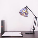 Werfactory® Tiffany Swing Arm Lamp Adjustable Stained Glass Lamp Baroque