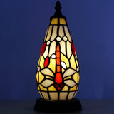 Werfactory® Tiffany Table Lamp Lighthouse Stained Glass Christmas Tree Amber Dragonfly Light