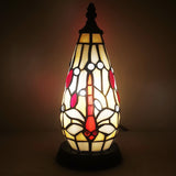 Werfactory® Tiffany Table Lamp Lighthouse Stained Glass Christmas Tree Amber Dragonfly Light