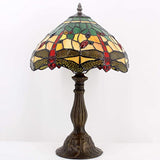 12 inch Dragonfly Stained Glass Lampshade Only Werfactory®  Fit for Tiffany Table Lamp