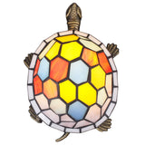 Tiffany Turtle Lamp Werfactory® Small Stained Glass Table Lamp