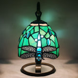 Werfactory® Tiffany Night Light, Stained Glass, Mix-Color Dragonfly Table Lamp