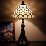 8" Tiffany Cream Pearl Shade Werfactory® Stained Glass Shade