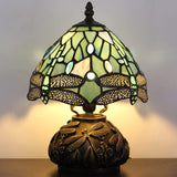 8 Inch Tiffany Lamp Shade Only  Werfactory® Dragonfly Stained Glass lampshade