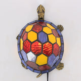 Werfactory® Tortoise Tiffany Turtle Lamp Stained Glass Cute Animal Table Lamp