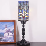 Werfactory® Small Tiffany Lamp Mini Stained Glass Table Lamp Wide 4 Tall