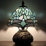8 Inch Tiffany Lamp Shade Only  Werfactory® Dragonfly Stained Glass lampshade