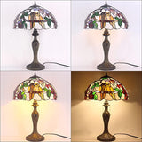 Tiffany Lampshade Replacement Werfactory® W16H7-inch Colorful Stained Glass Birds Style Shade