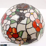 12 inch Butterfly  Stained Glass Lampshade Only Werfactory®  Fit for Tiffany Table Lamp