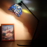 Werfactory® Tiffany Swing Arm Lamp Adjustable Stained Glass Dragonfly   Lamp