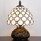 8" Tiffany Cream Pearl Shade Werfactory® Stained Glass Shade