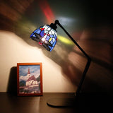 Werfactory® Tiffany Swing Arm Lamp Adjustable Stained Glass   Dragonfly