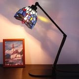 Werfactory® Tiffany Swing Arm Lamp Adjustable Stained Glass   Dragonfly