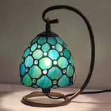 Werfactory® Tiffany Night Light, Stained Glass Desk Light, Mix-Color Vintage Table Lamp