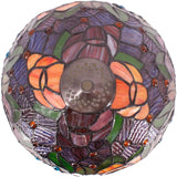 12 inch Rose Stained Glass Lampshade Only Werfactory®  Fit for Tiffany Table Lamp