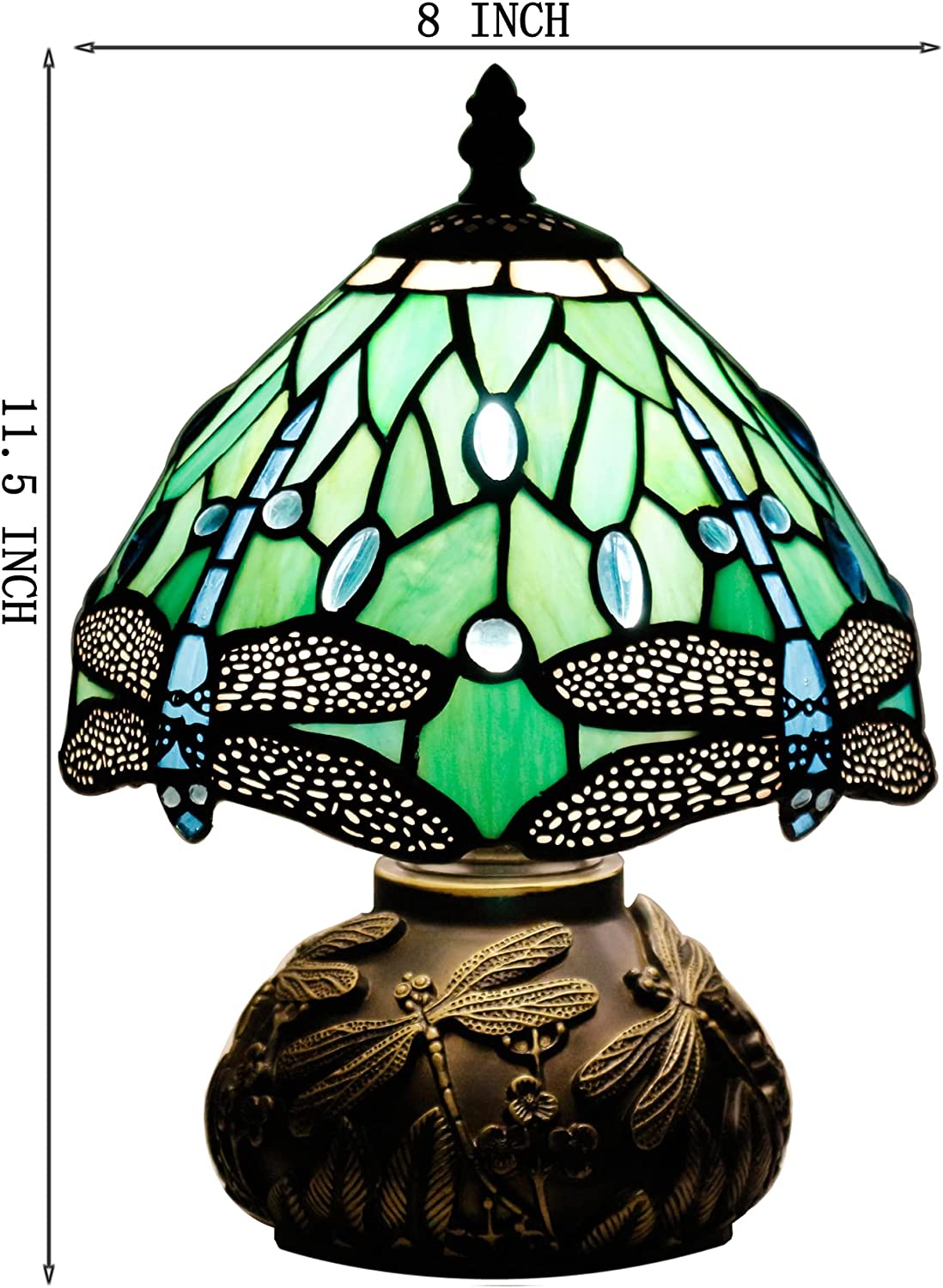 cerise / tea with green luster feathered window mushroom jar – BendableGlass