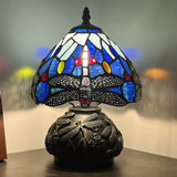 Werfactory® Small Tiffany Table Lamp with 8