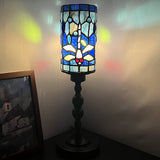 Werfactory® Small Tiffany Lamp Mini Stained Glass Table Lamp Wide 4 Tall