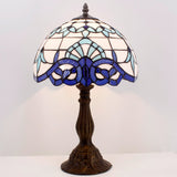 Tiffany Table Lamps Werfactory® Navy Blue Baroque Stained glass Light