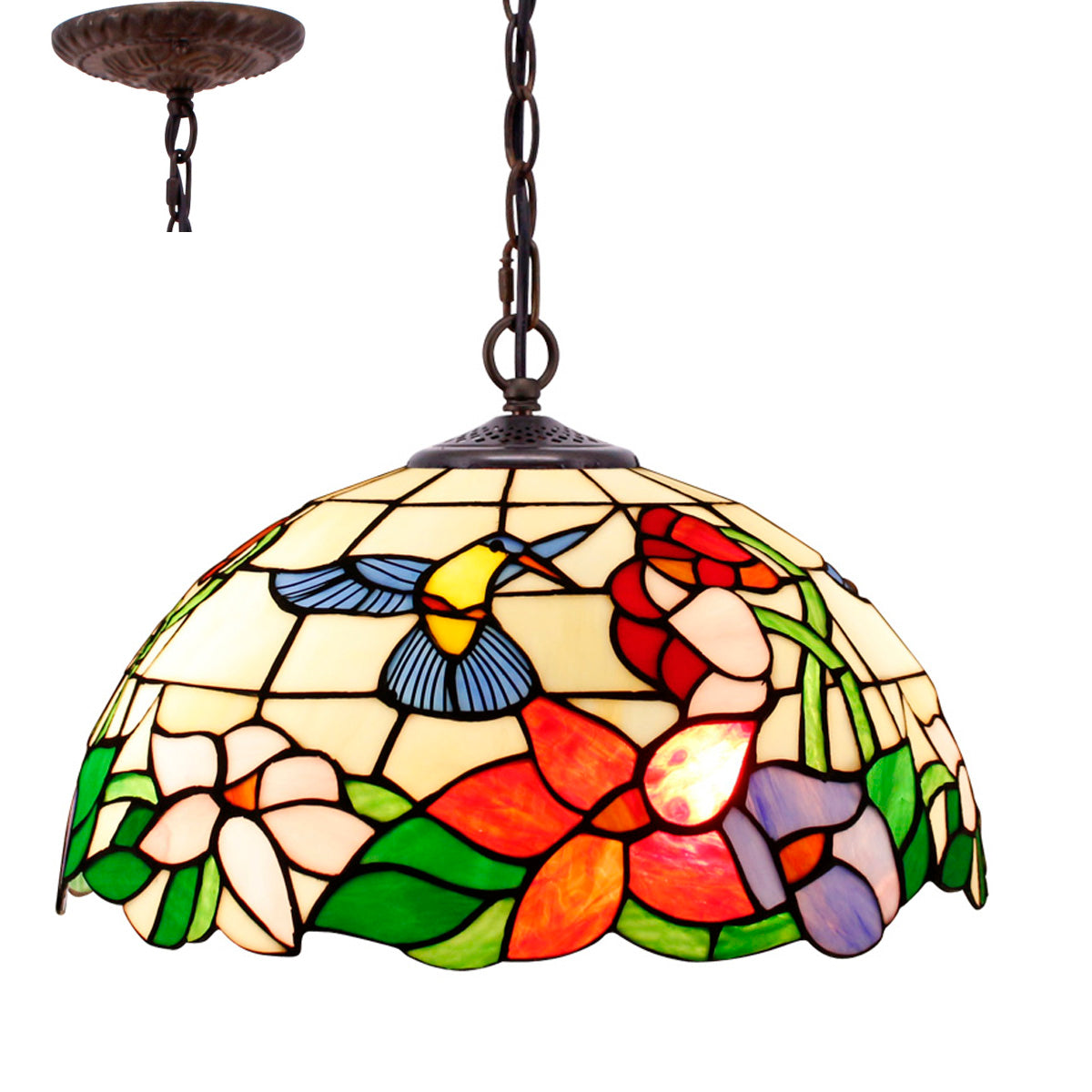 Tiffany Lamp Shade Replacement Werfactory® W16H7 Inch