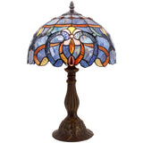 Tiffany Style Lamps Werfactory® Blue Purple Stained Glass Desk Lamp