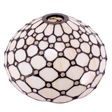 Stained Glass Lamp Shade Replacement Werfactory® 12 Inch Cream Amber Tiffany Lampshade Only