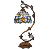 Cloudy Blue Stained Glass Style Lamps Werfactory® Tiffany Lamp