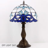 Tiffany Table Lamps Werfactory® Navy Blue Baroque Stained glass Light