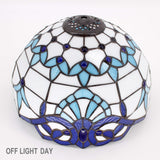 Tiffany Table Lamps Werfactory® Navy Blue Baroque Stained glass Light