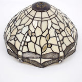 Tiffany Style Lamps Werfactory® Bedside Table Lamp Cream Stained Glass