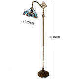 Werfactory® Tiffany Floor Lamp 12 Inch