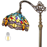 Stained Glass Style Floor Lamps Werfactory® Tiffany Dragonfly Arch Reading Light