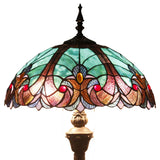 Stained Glass Standing Lamps Werfactory® Green Brown Liaison Tiffany Light