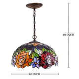 Werfactory® Tiffany Pendant Lamp 16 Inch