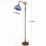 Werfactory® Tiffany Floor Lamp 12 Inch