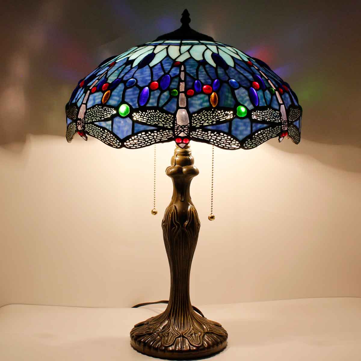 Tiffany Lamp 16inch Table Lights Stained Glass Home Decor 