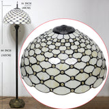 Tiffany Lamp Shade Only Werfactory® W16H7 Inch Stained Glass Crystal Pear Bead Lampshade Replacement