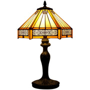 Tiffany Lamps Werfactory® Mission Style Hexagon Stained Glass Light
