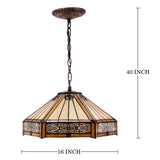 Werfactory® Tiffany Pendant Lamp 16 Inch