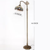 Werfactory® Tiffany Floor Lamp 12 Inch