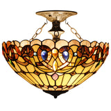 Werfactory® Tiffany Ceiling Lamp 16 Inch