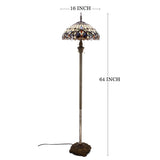 Werfactory® Tiffany Floor Lamp 16 Inch