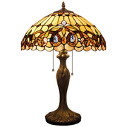 Tiffany Style Lamps Werfactory® Stained Glass Serenity Victorian Desk Light