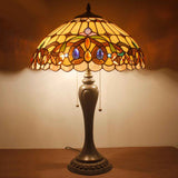 Tiffany Style Lamps Werfactory® Stained Glass Serenity Victorian Desk Light