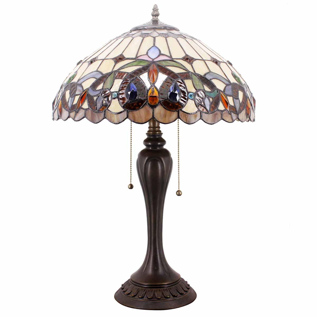 Tiffany Style Lamps Werfactory® Stained Glass Serenity Victorian Desk Light