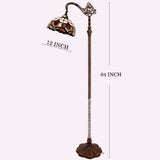 Werfactory® Tiffany Floor Lamp 12 Inch