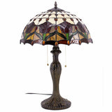 Tiffany Table Lamp Werfactory® Tulip Stained Glass Reading Desk Light