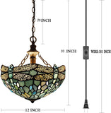 Werfactory® Tiffany Pendant Lamp 12 Inch