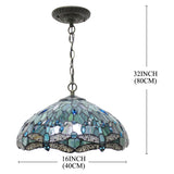 Werfactory® Tiffany Pendant Lamp 16 Inch