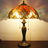 Tiffany Lamps Werfactory® Red Liaison Stained Glass Desk Reading Light